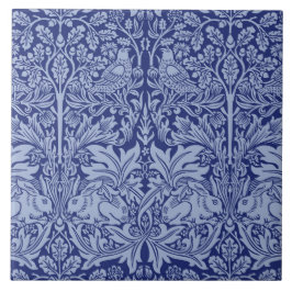William Morris Brother Rabbit Two-Tone Blue Kakelplatta