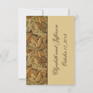 William Morris Brown Löv Bröllop OSA Cards Kort