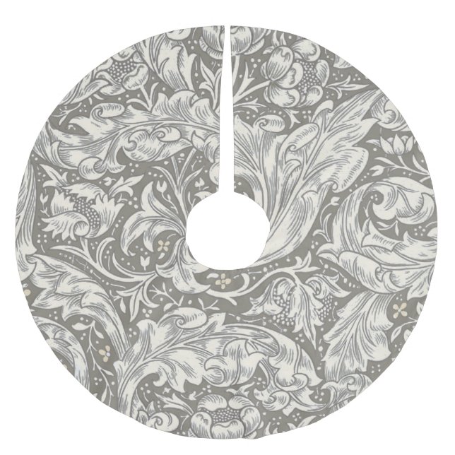 William Morris Brudknapp antika damast Julgransmatta Borstad Polyester (Framsidan)