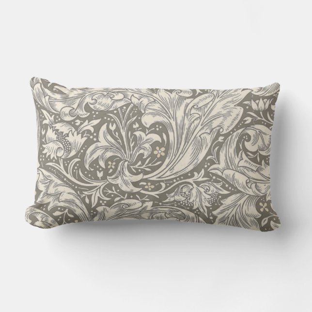 William Morris Brudknapp antika damast Lumbarkudde (Framsida)