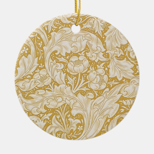 William Morris Brudknapp Blomma Klassisk Julgransprydnad Keramik (Framsidan)