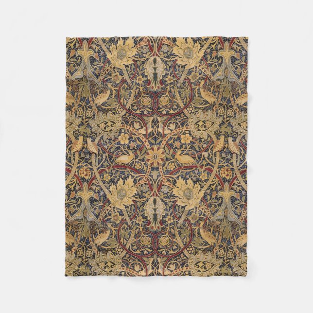 William Morris Bullerswood Falsk Väv Fleecefilt (Framsidan)