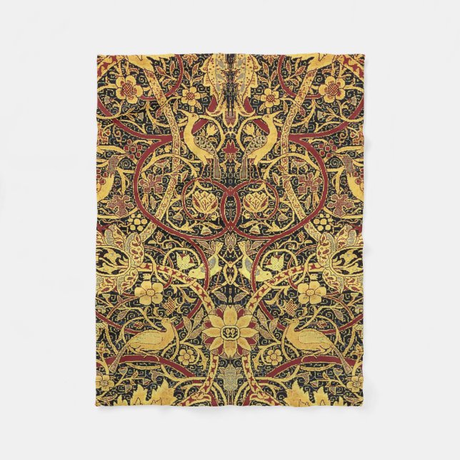 William Morris Bullerswood Falsk Väv Fleecefilt (Framsidan)