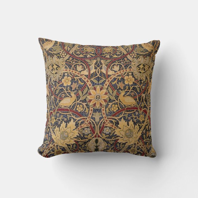 William Morris Bullerswood Falsk Väv Kudde (Framsida)