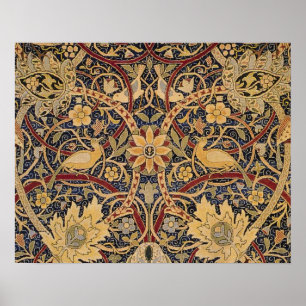 William Morris Bullerswood Falsk Väv Poster
