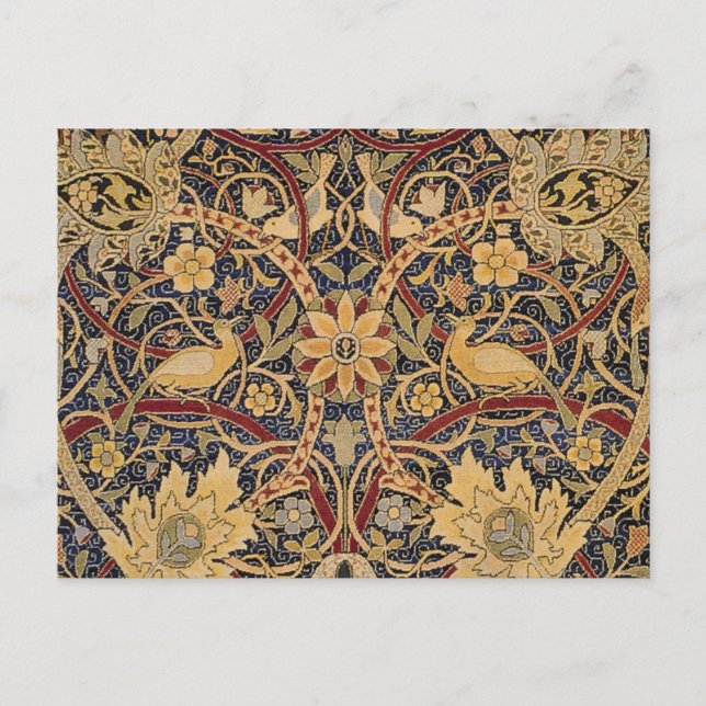 William Morris Bullerswood Falsk Väv Vykort (Framsida)