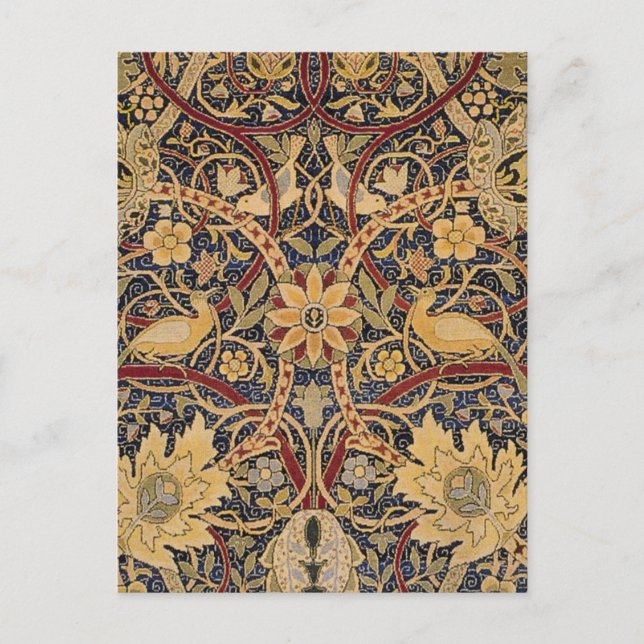 William Morris Bullerswood Falsk Väv Vykort (Framsida)