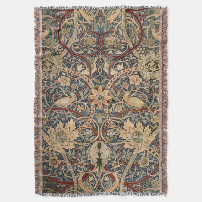 William Morris Bullerswood Faux Tapestry Filt (Framsidan Vertikal)