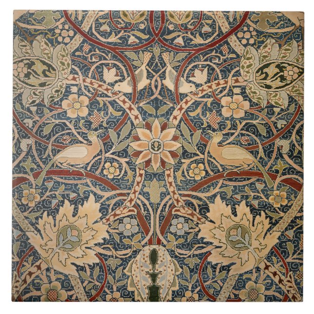 William Morris Bullerswood Faux Tapestry Kakelplatta (Framsidan)