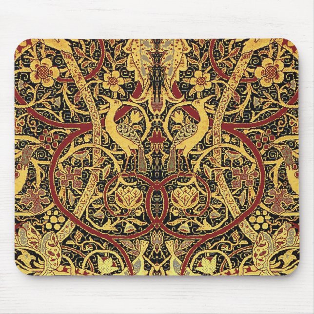 William Morris Bullerswood Faux Tapestry Musmatta (Framsidan)