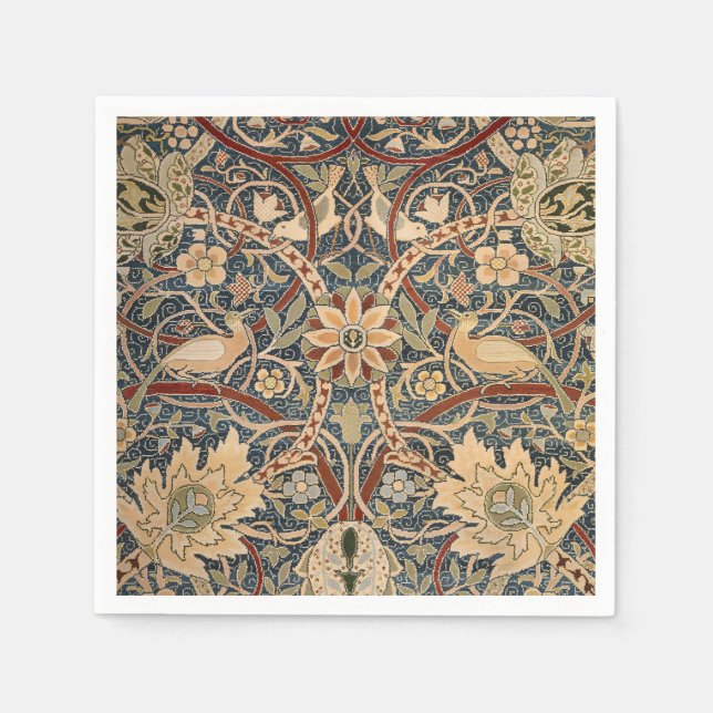 William Morris Bullerswood Faux Tapestry Pappersservett (Framsidan)