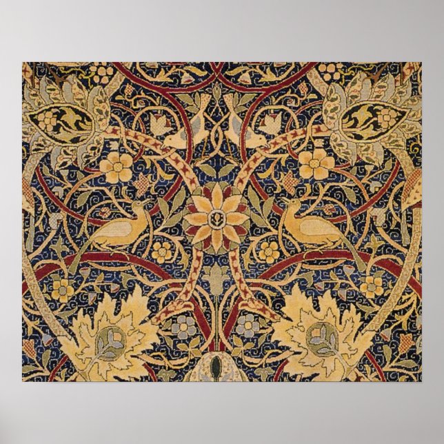 William Morris Bullerswood Faux Tapestry Poster (Framsidan)