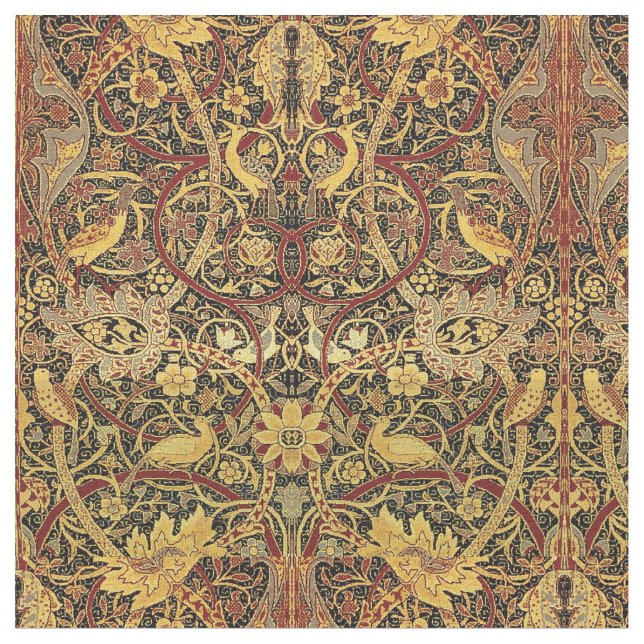 William Morris Bullerswood Faux Tapestry Tyg (Närbild)