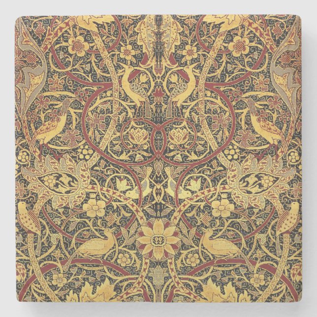 William Morris Bullerswood Faux Tapestry Underlägg Sten (Framsidan)