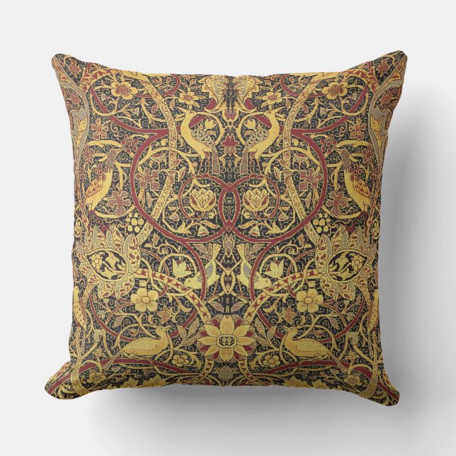 William Morris Bullerswood Faux Tapestry Utomhuskudde (Framsida)