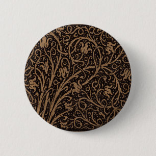 William Morris Campion Präglad Läderdamast Knapp