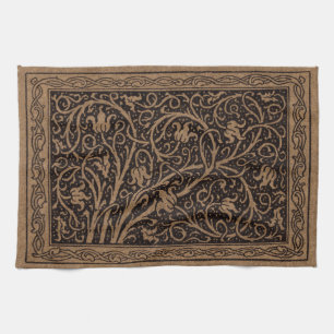 William Morris Campion Präglad Läderdamast Kökshandduk