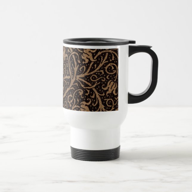 William Morris Campion Präglad Läderdamast Resemugg (Höger)