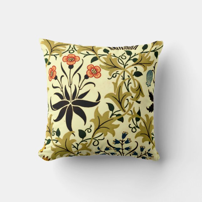 William Morris - Celadine, mönster, Kudde (Framsida)
