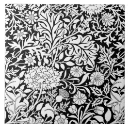 William Morris"Cherwell" i Svarta & vita Kakelplatta