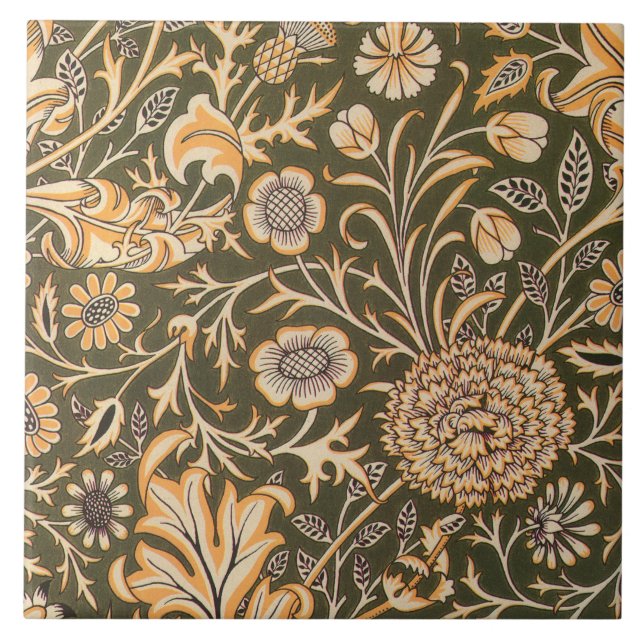 William Morris Cherwell Tapet Mönster Kakelplatta (Framsidan)