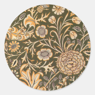 William Morris Cherwell Tapet Mönster Runt Klistermärke