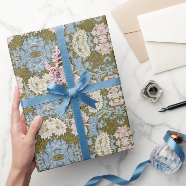 William Morris Chrysanthemum Blommönster Folia Presentpapper (Gifting)