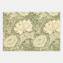 William Morris chrysanthemum-inslagning papper