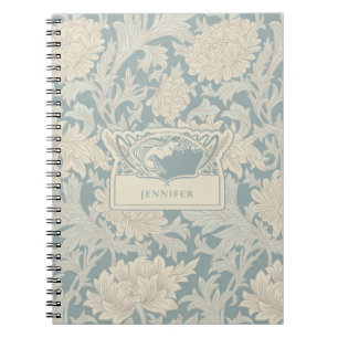 William Morris Chrysanthemum Mönster Anteckningsbok