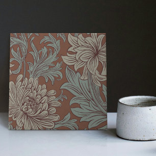 William Morris Chrysanthemum Mönster Ceramic Tile Kakelplatta