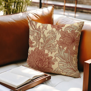 William Morris Chrysanthemum Mönster Dekorativ kud Kudde