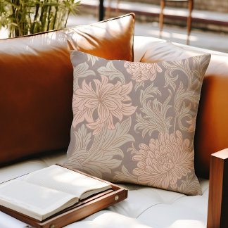 William Morris Chrysanthemum Mönster Dekorativ kud Kudde