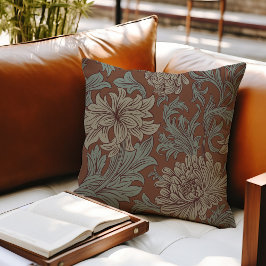 William Morris Chrysanthemum Mönster Dekorativ kud Kudde