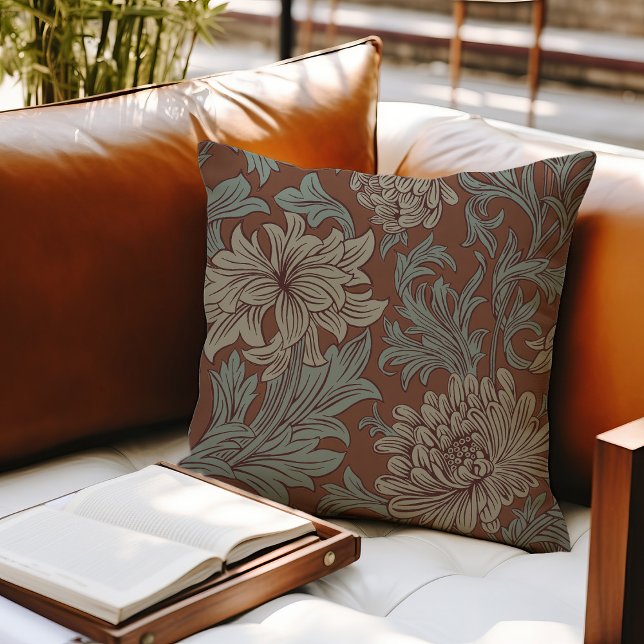 William Morris Chrysanthemum Mönster Dekorativ kud Kudde (Skapare uppladdad)