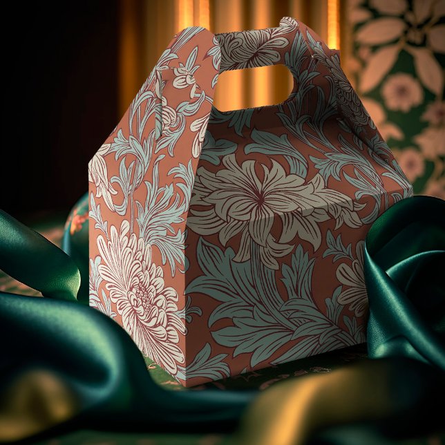 William Morris Chrysanthemum Mönster Favor Box Presentaskar (Skapare uppladdad)