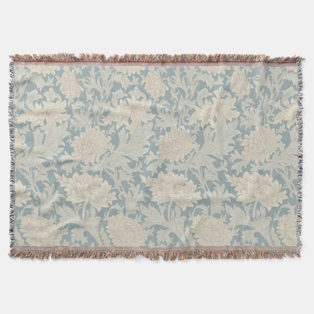 William Morris Chrysanthemum Mönster Filt (Framsidan)