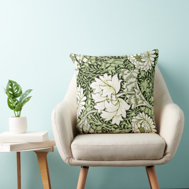 William Morris - Chrysanthemum mönster Kudde (Stol)