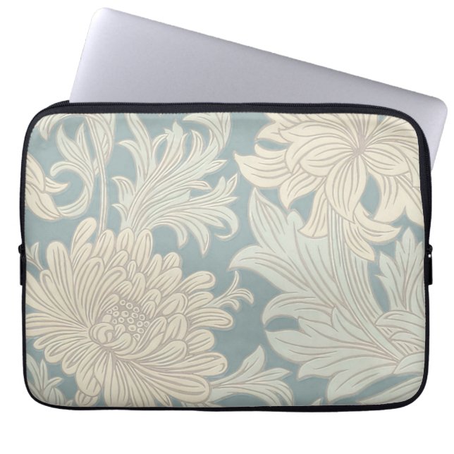 William Morris Chrysanthemum Mönster Laptop Fodral (Framsidan)