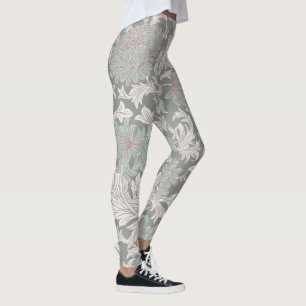 William Morris Chrysanthemum Mönster Leggings
