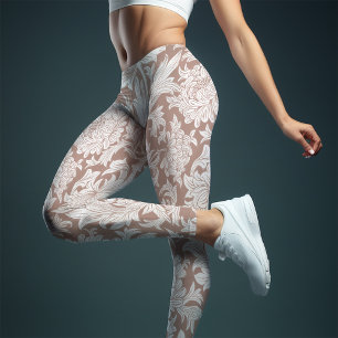 William Morris Chrysanthemum Mönster Leggings