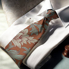 William Morris Chrysanthemum Mönster Neck Tie Slips