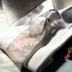 William Morris Chrysanthemum Mönster Neck Tie Slips