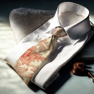 William Morris Chrysanthemum Mönster Neck Tie Slips