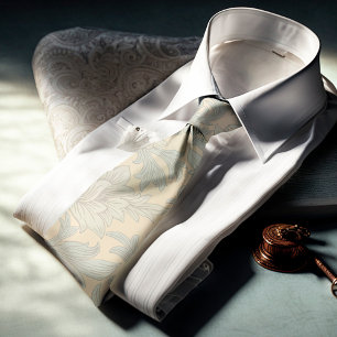William Morris Chrysanthemum Mönster Neck Tie Slips