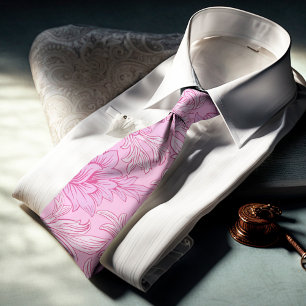 William Morris Chrysanthemum Mönster Neck Tie Slips