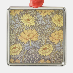 William Morris Chrysanthemum Morsa Flowers Julgransprydnad Metall