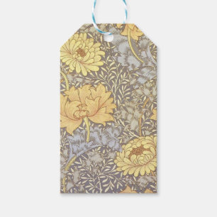 William Morris Chrysanthemum Morsa Flowers Presentetikett