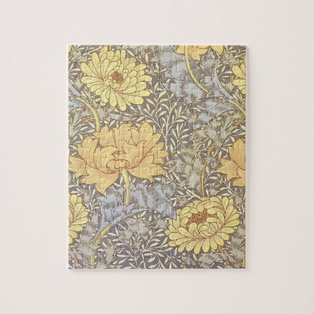 William Morris Chrysanthemum Morsa Flowers Pussel (Vertikal)