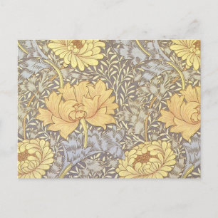 William Morris Chrysanthemum Morsa Flowers Vykort