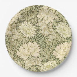 William Morris Chrysanthemum papprare tallrikar